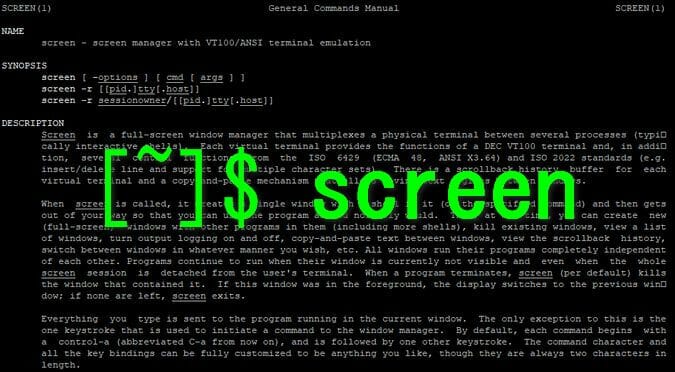 آموزش استفاده از Screen در لینوکس