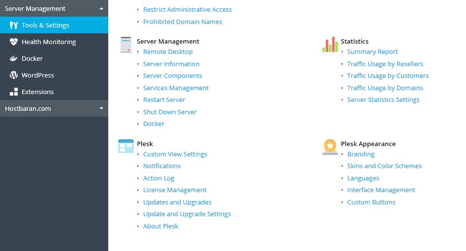 Tools & Settings تنظیمات پلسک